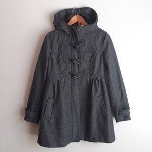 H&M Wool Blend Peacoat Size 10 Women's